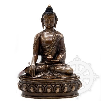 Koperen beeld van Boeddha Shakyamuni